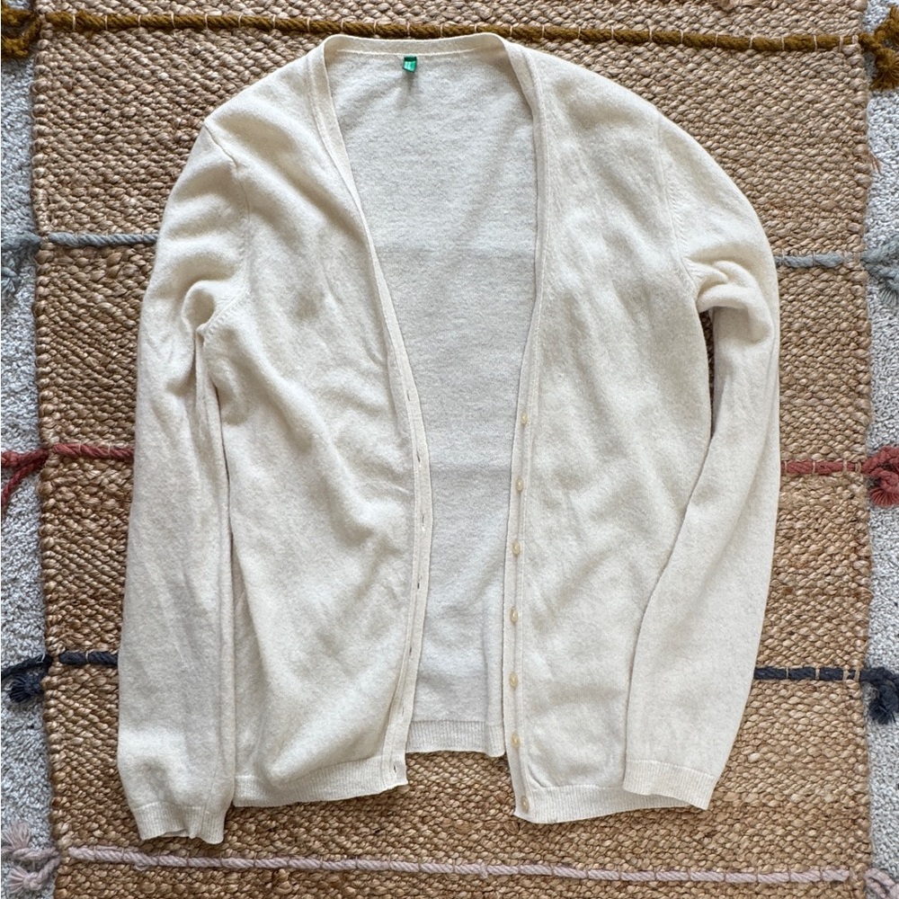 United Colors Of Benetton Cream Women's Cardigan